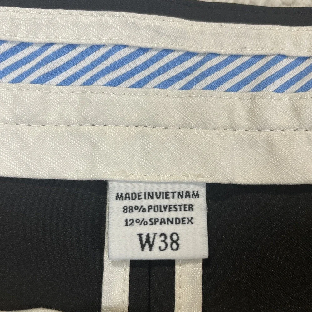 FootJoy Golf Shorts Mens 38 Black Performance Flat Front Stretch 0118